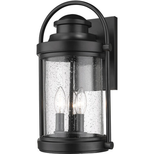 Livingston 3 Light 16 inch Powder Coated Black Outdoor Wall Sconce